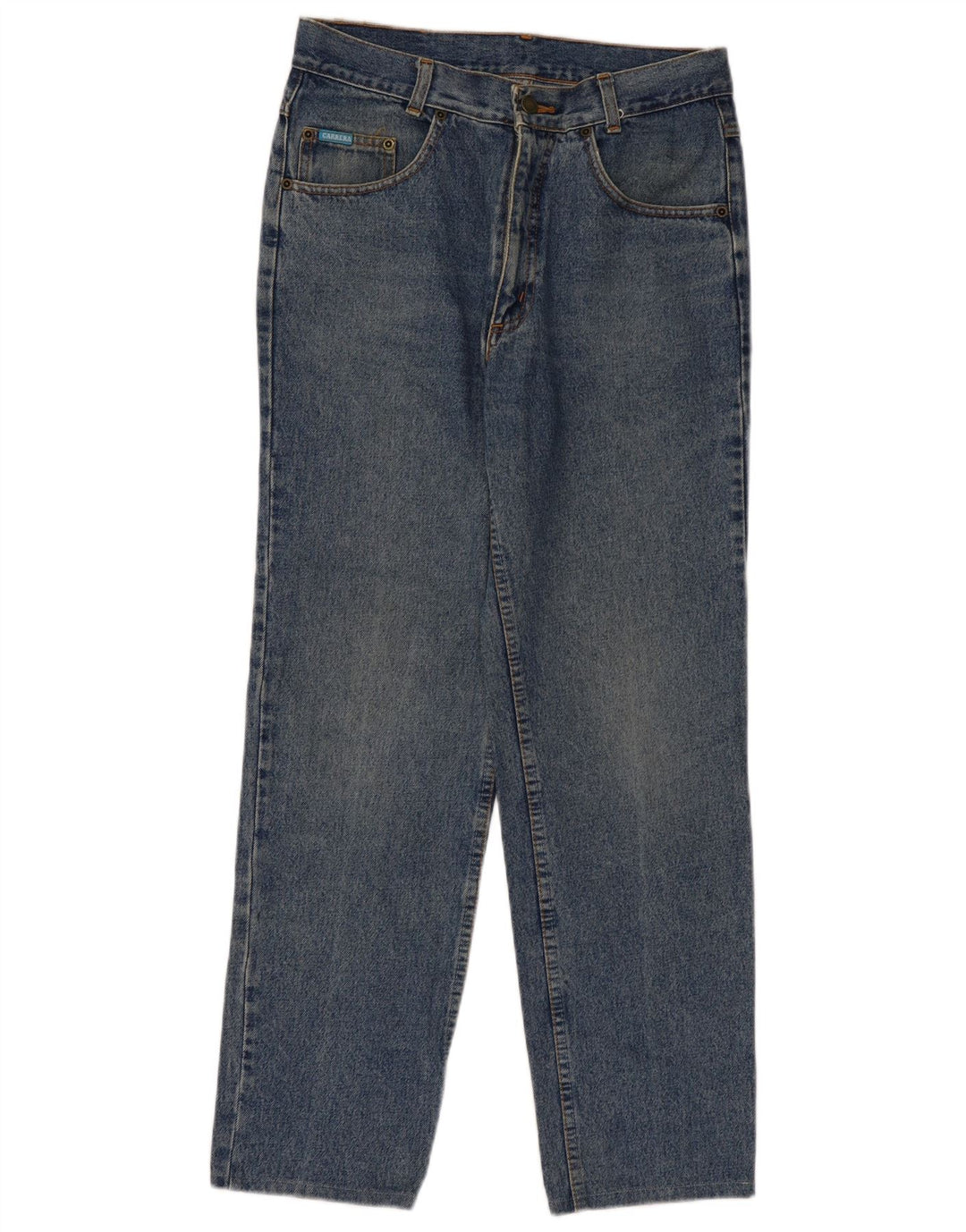 Carrera Jeans Rectos Para Hombre W32 L30 Algodón Azul