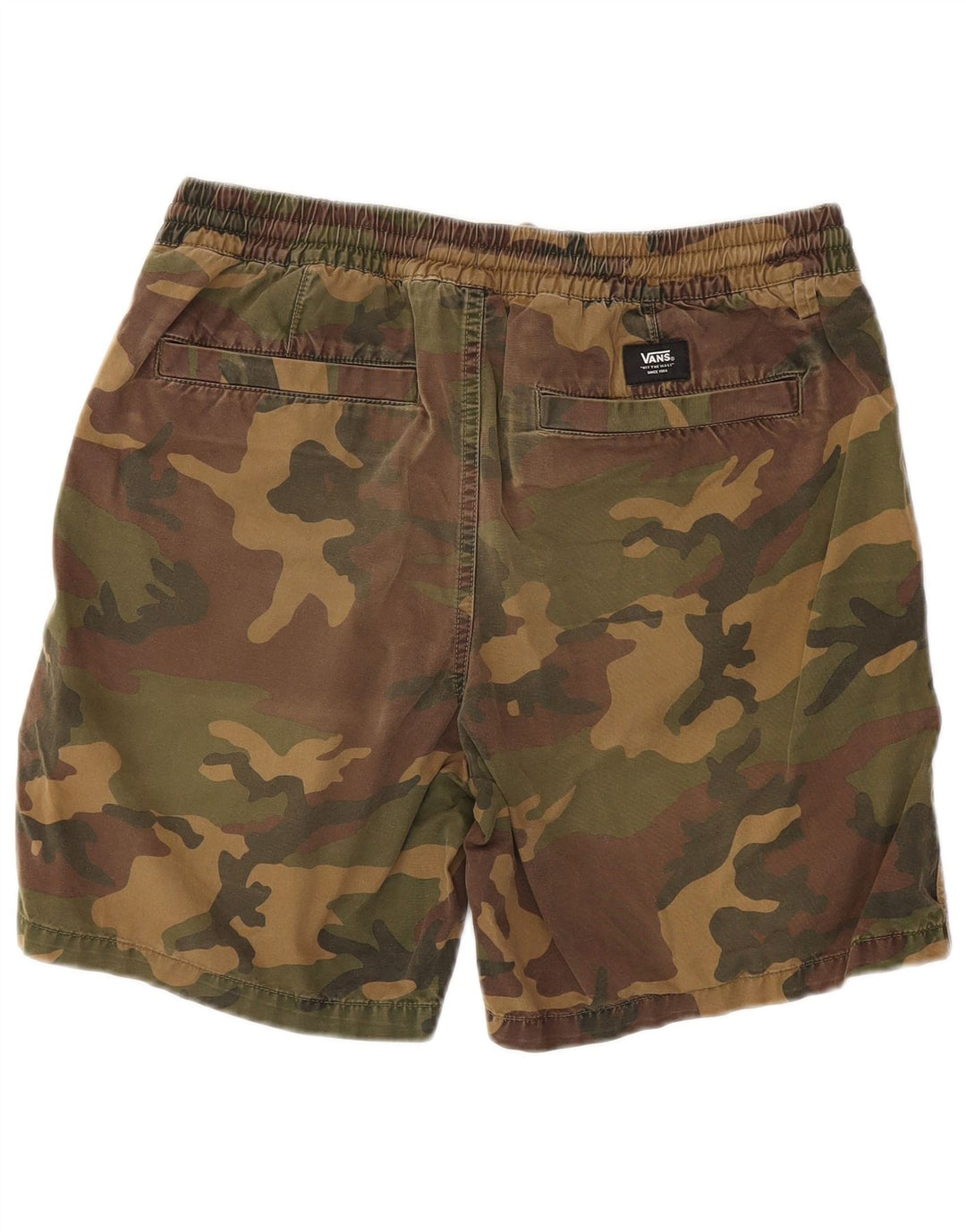 VANS Pantalones cortos chinos para hombre Medium W30 Caqui Camuflaje Algodón