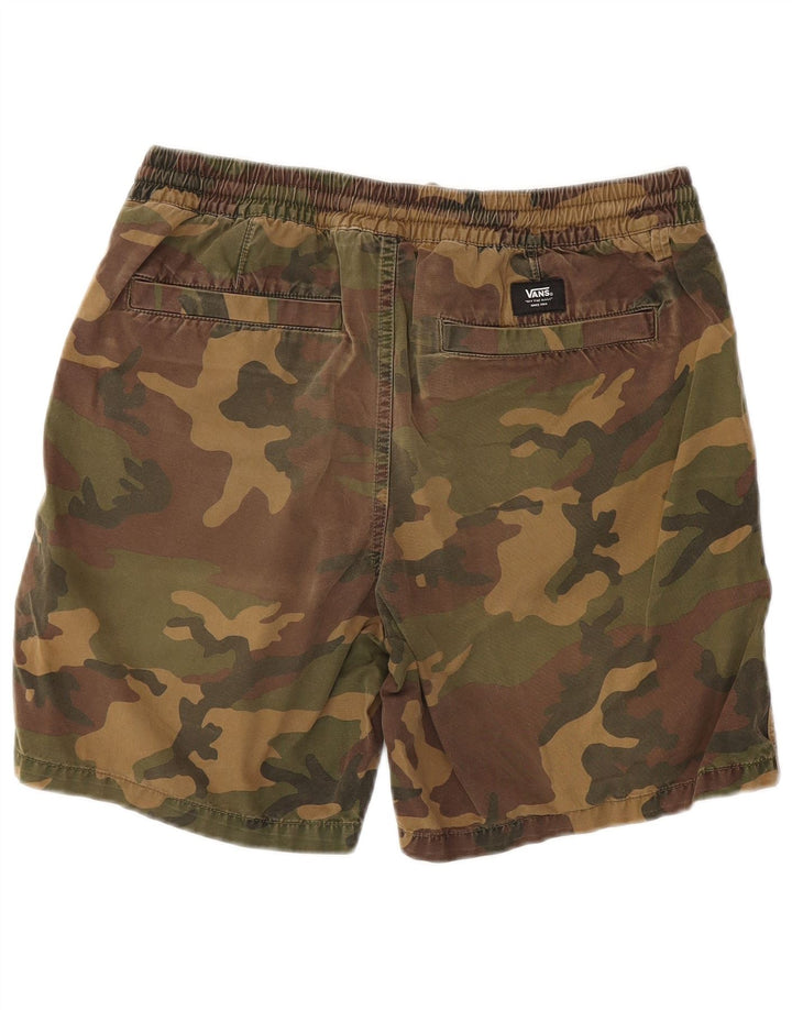 VANS Pantalones cortos chinos para hombre Medium W30 Caqui Camuflaje Algodón