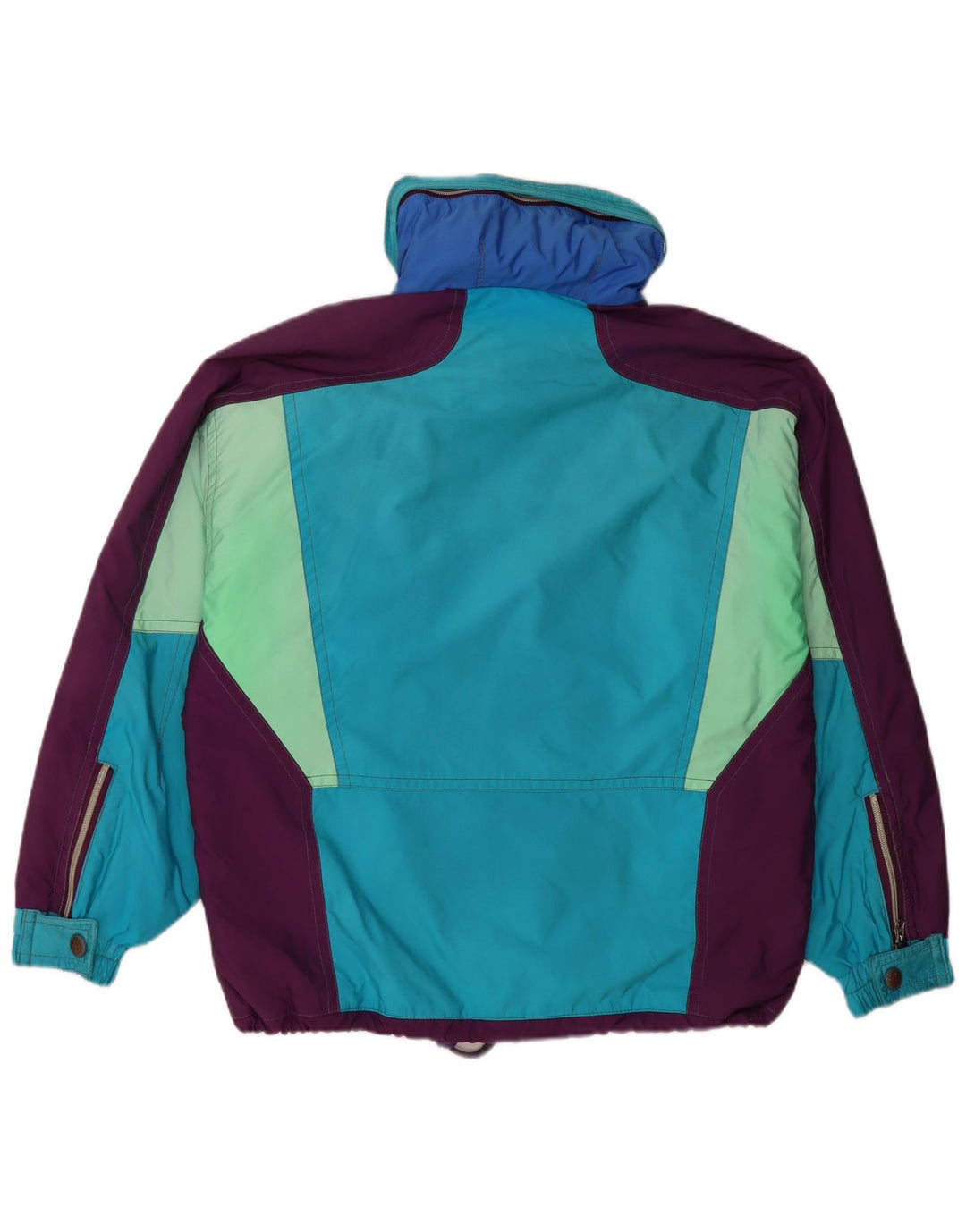 COLMAR Chaqueta de esquí holgada con capucha para hombre IT 44 XS Azul Colorblock