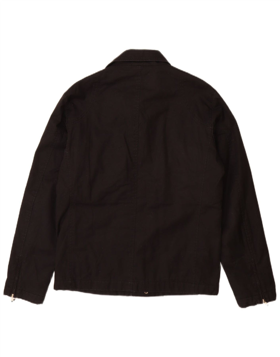 ZARA Chaqueta utilitaria para hombre UK 38 Mediana Algodón negro