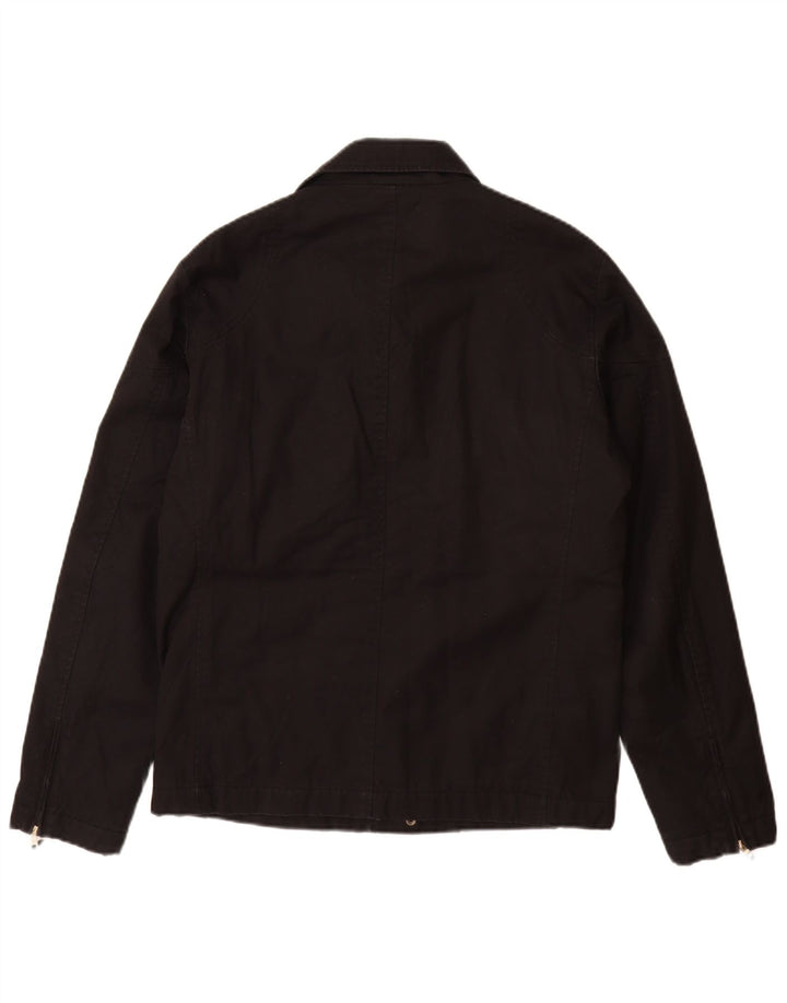 ZARA Chaqueta utilitaria para hombre UK 38 Mediana Algodón negro