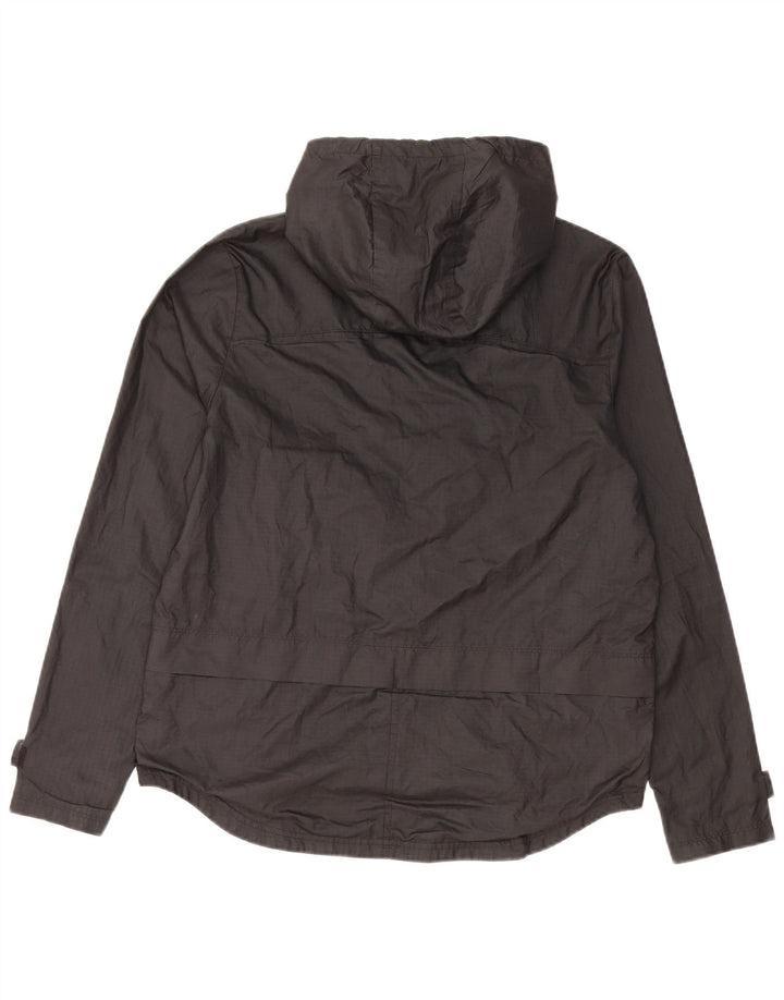 Nike - Chaqueta impermeable con capucha para mujer, talla M, poliéster negro