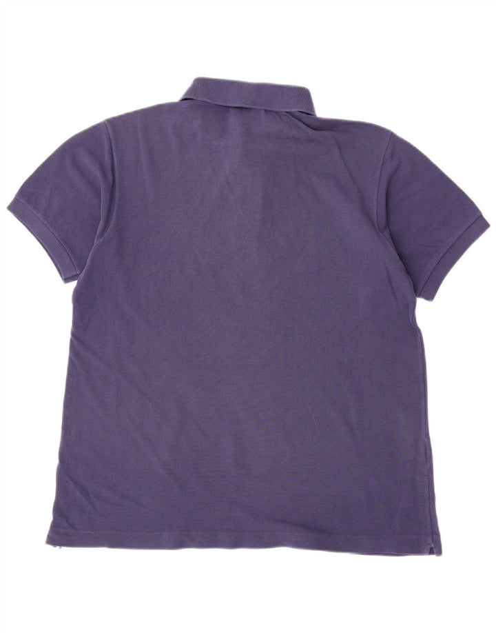 Polo Lacoste para hombre talla 4 mediano algodón azul marino
