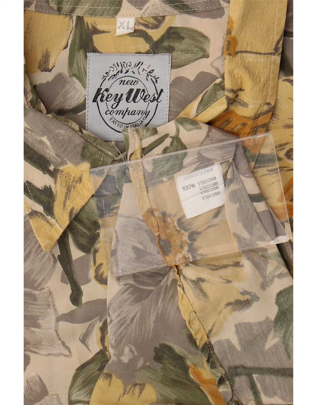 Camisa Key West Hombre XL Viscosa Floral Multicolor
