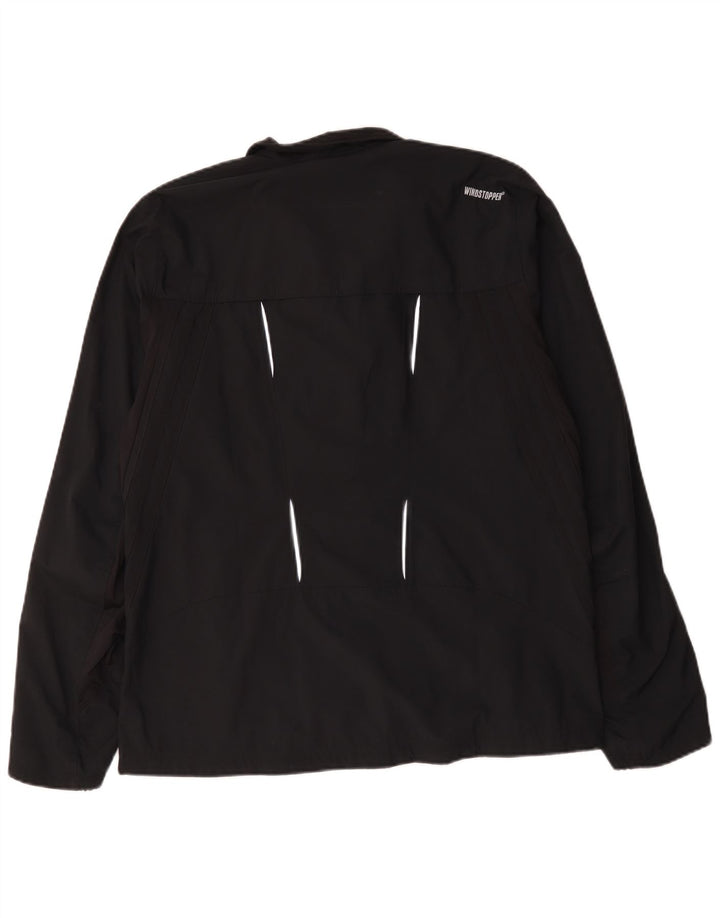 ADIDAS Chaqueta impermeable Clima Proof para hombre Reino Unido 40 Grande Poliéster negro