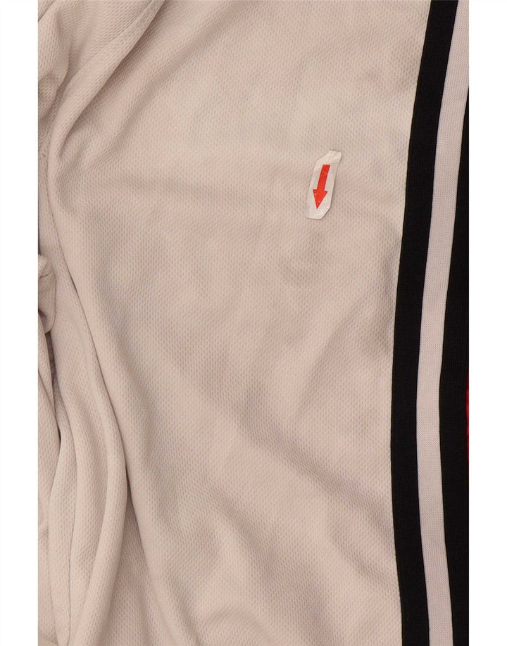 Shorts deportivos con estampado Jordan para hombre Poliéster color block blanco mediano