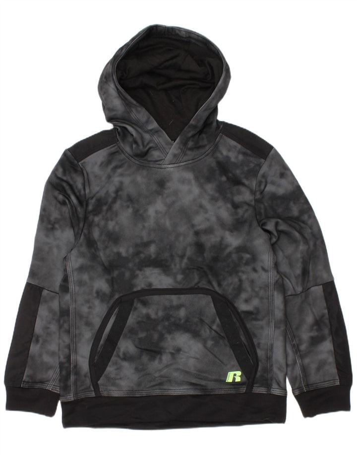 Russell Athletic Sudadera con Capucha para Niños 6-7 Años Pequeño Gris Tie Dye Poliéster