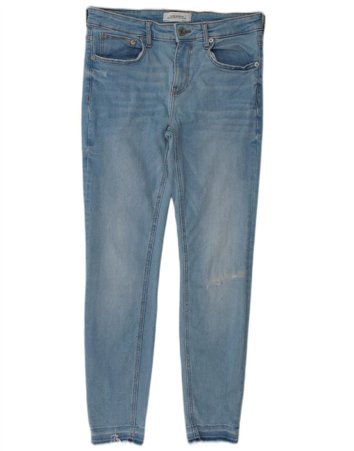 ZARA Womens Distressed Skinny Jeans EU 40 Medium W30 L26 Blue