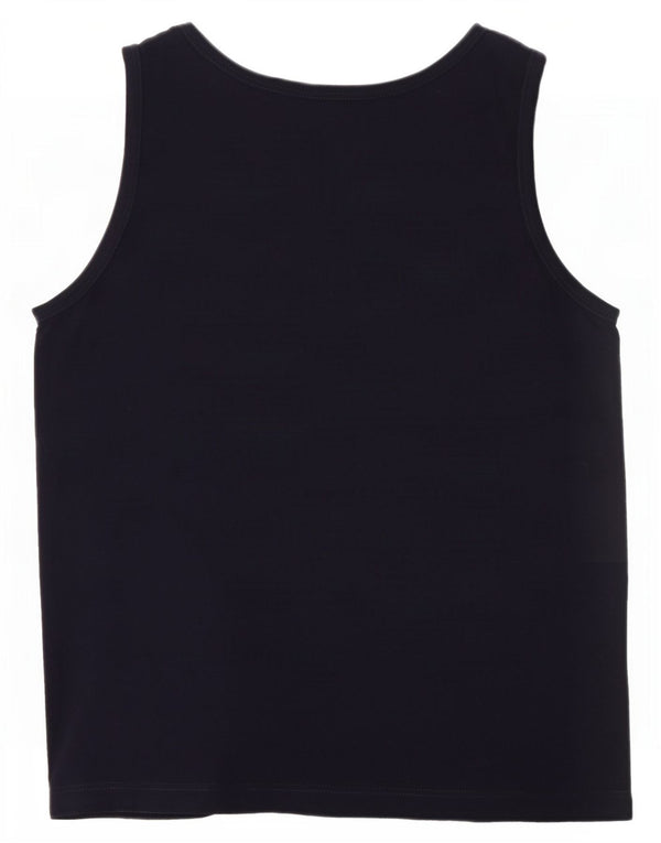 Fila Mens Vest Top Small Azul Marino Algodón