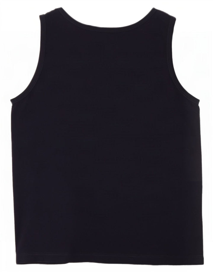 Fila Mens Vest Top Small Azul Marino Algodón
