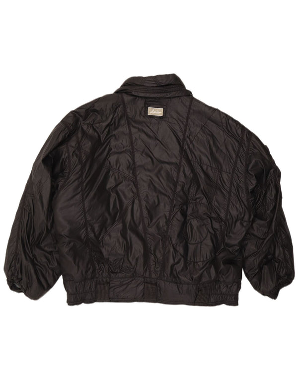 Chaqueta Bomber Vintage Mujer IT 52 XL Poliamida Negra
