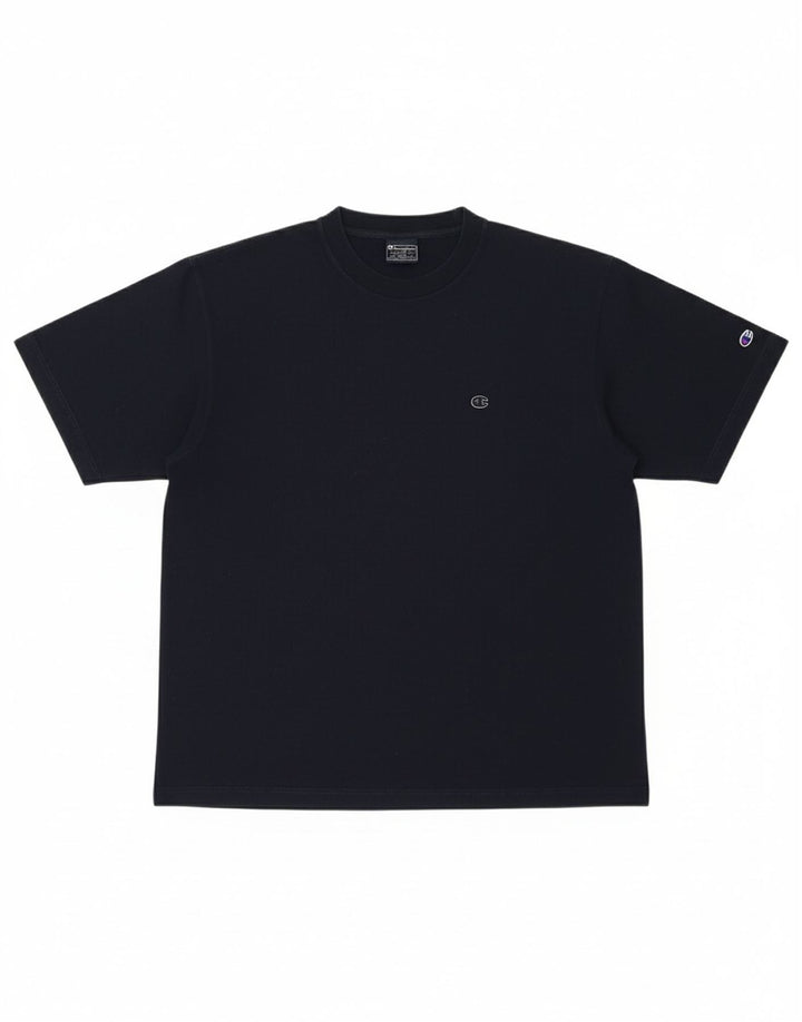 CHAMPION Mens T-Shirt Top Large Navy Blue