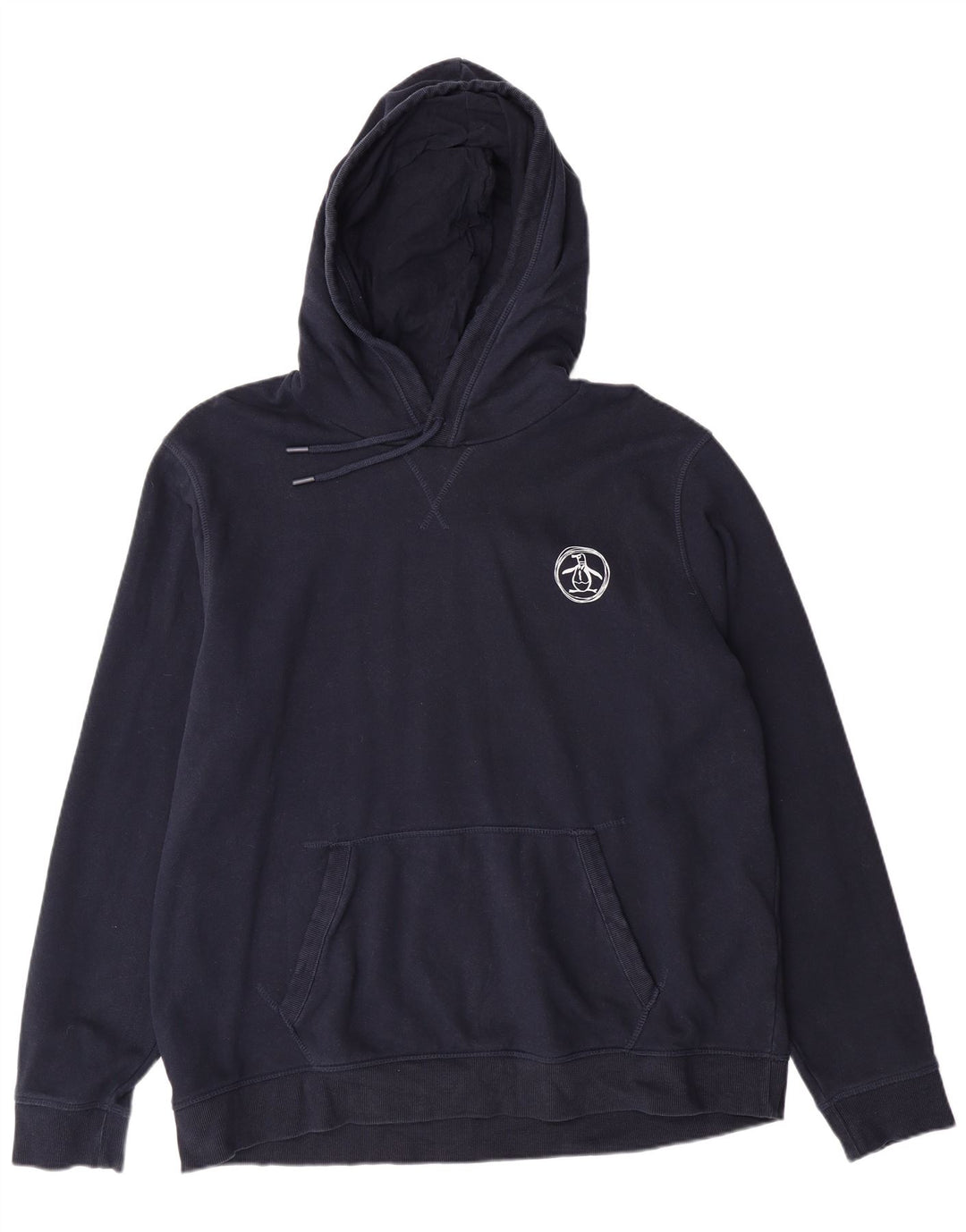 PENGUIN Sudadera con capucha para hombre XL Azul marino Algodón
