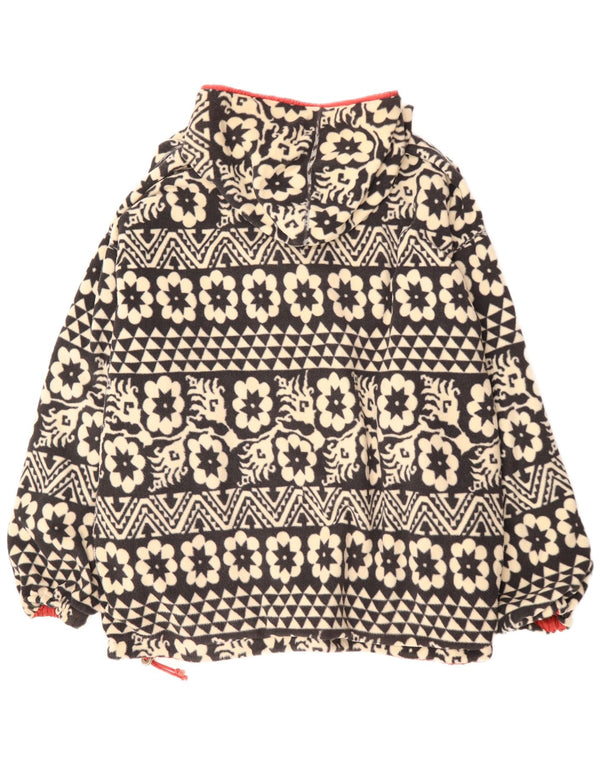 Schoffel Mens Hooded Pullover Reversible Jacket UK 46 3XL Red Floral Retro