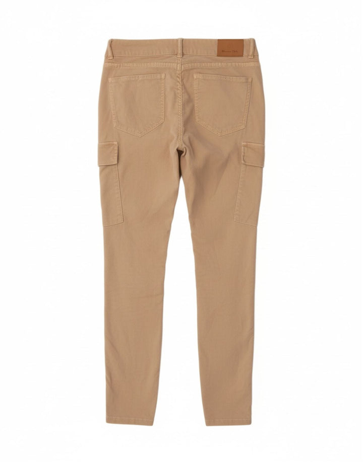 MASSIMO DUTTI Womens Skinny Cargo Trousers EU 40 Medium W30 L30 Beige Vintage Massimo Dutti and Second-Hand Massimo Dutti from Messina Hembry 