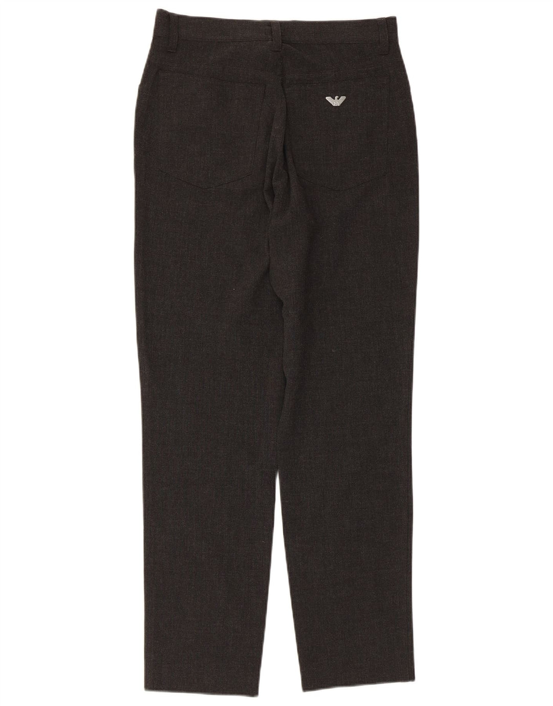 ARMANI Pantalón Casual Cónico Mujer W28 L28 Poliéster Gris