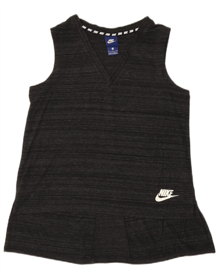 Nike - Camiseta sin mangas para mujer, talla 10, color gris pequeño