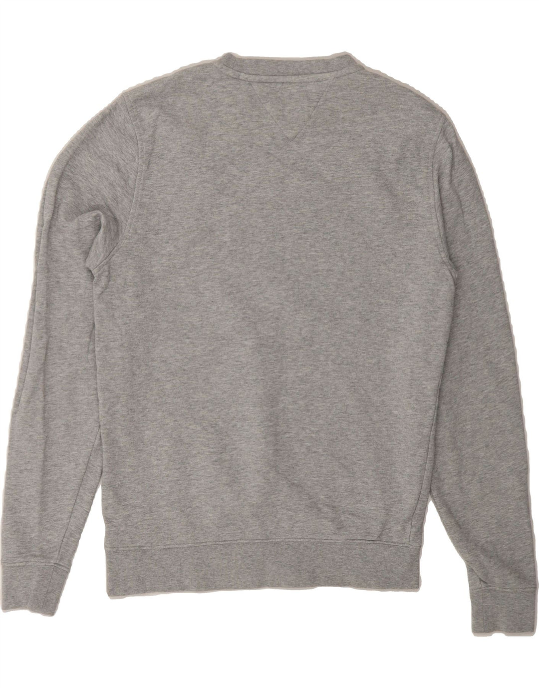 TOMMY HILFIGER Mens Graphic Sweatshirt Jumper Small Grey Cotton Vintage Tommy Hilfiger and Second-Hand Tommy Hilfiger from Messina Hembry 