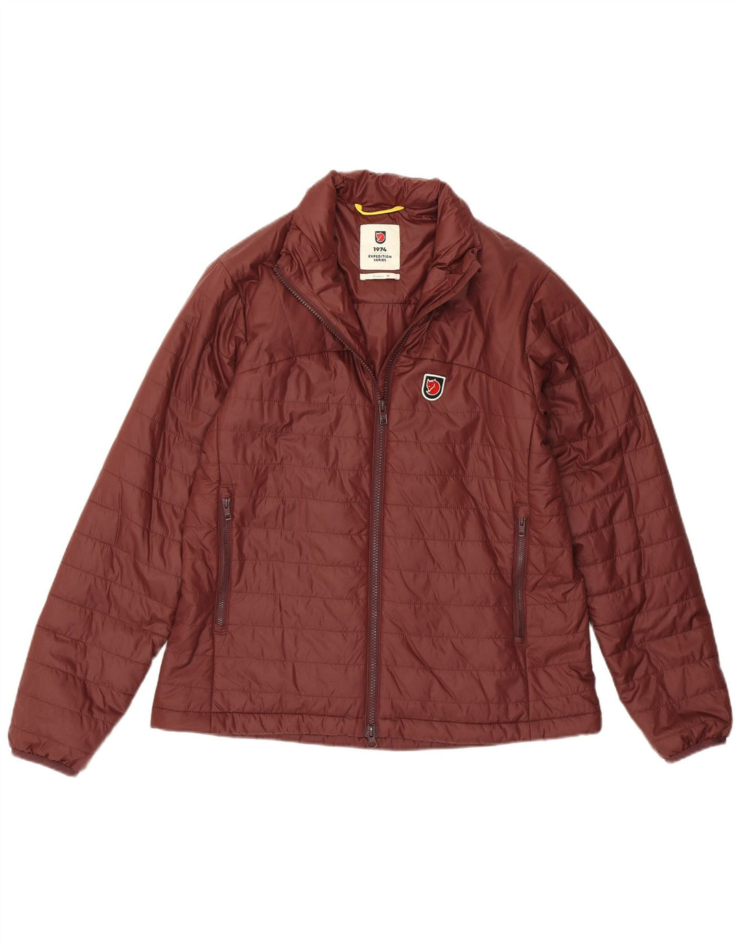 Fjall Raven - Chaqueta acolchada para mujer, talla 40, talla mediana, color burdeos, poliamida