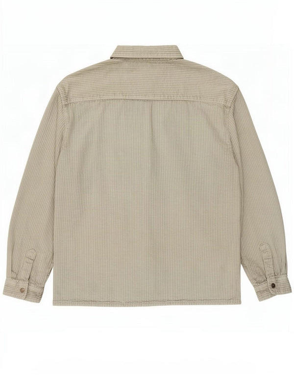 Zara Hombre Camisa Pana XL Algodón Verde