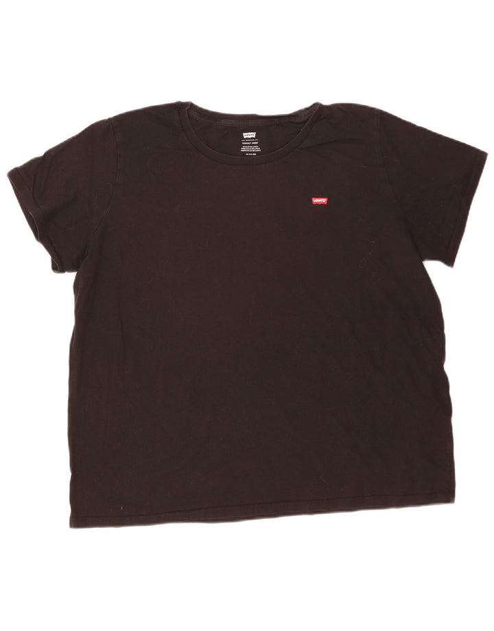 Levi's Camiseta para hombre Top 2XL Algodón negro