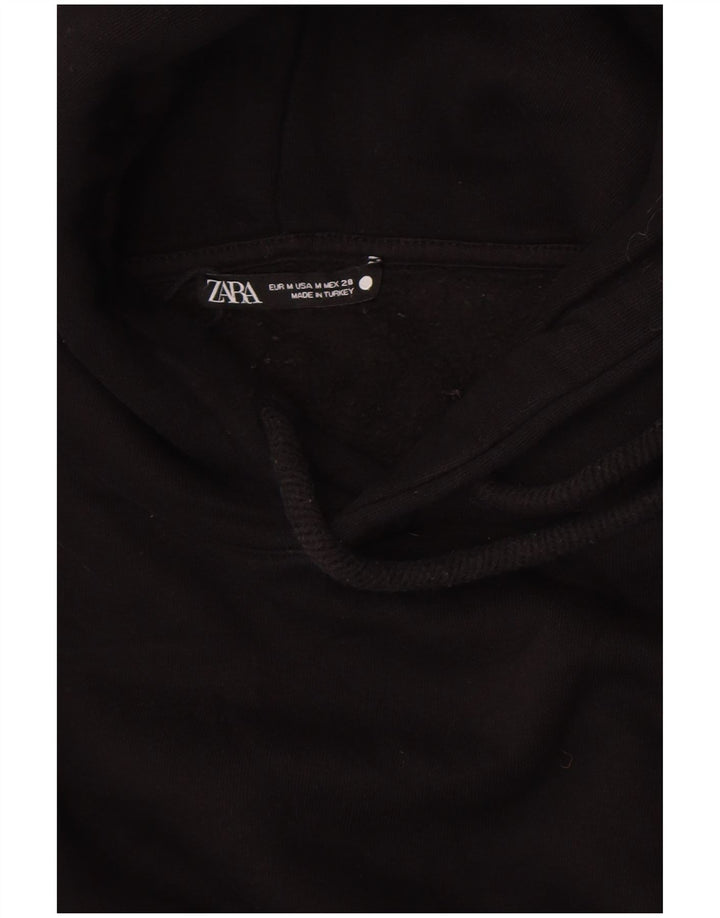 Zara Jersey con capucha extragrande para mujer UK 44 Mediano Negro