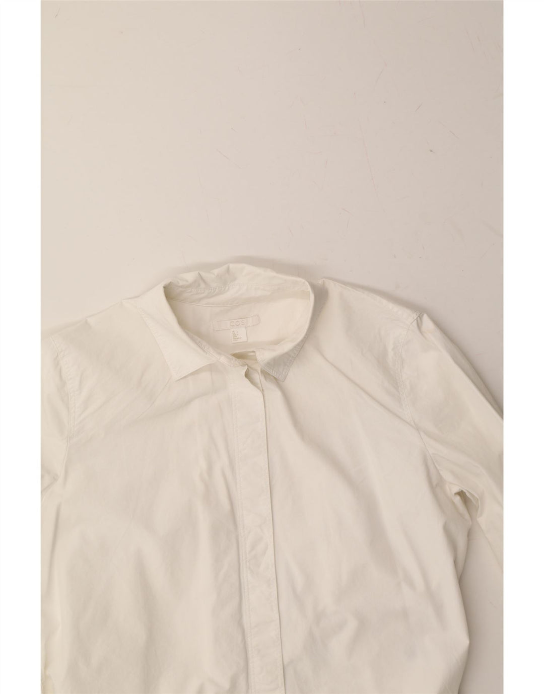 COS Womens Shirt US 4 Small White Cotton Vintage Cos and Second-Hand Cos from Messina Hembry 