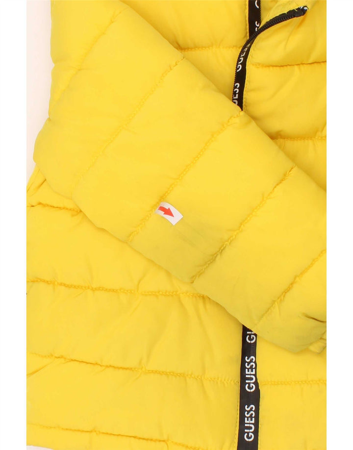 Guess Chaqueta acolchada con capucha para niños 3-4 años Poliéster amarillo