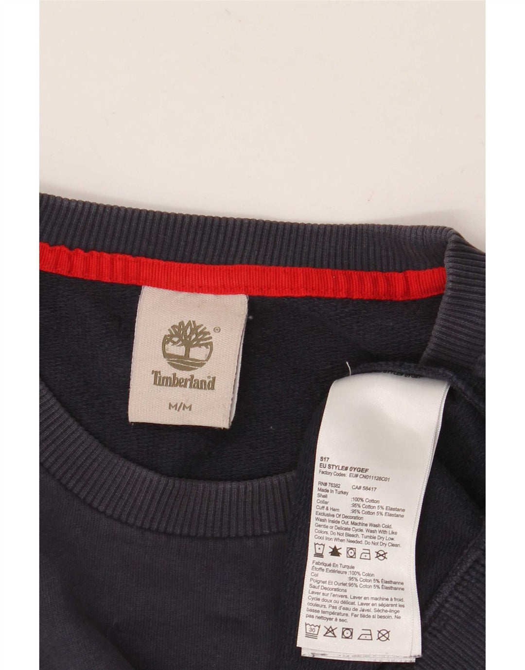 Timberland Hombre Sudadera Gráfica Jumper Medium Azul Marino Algodón