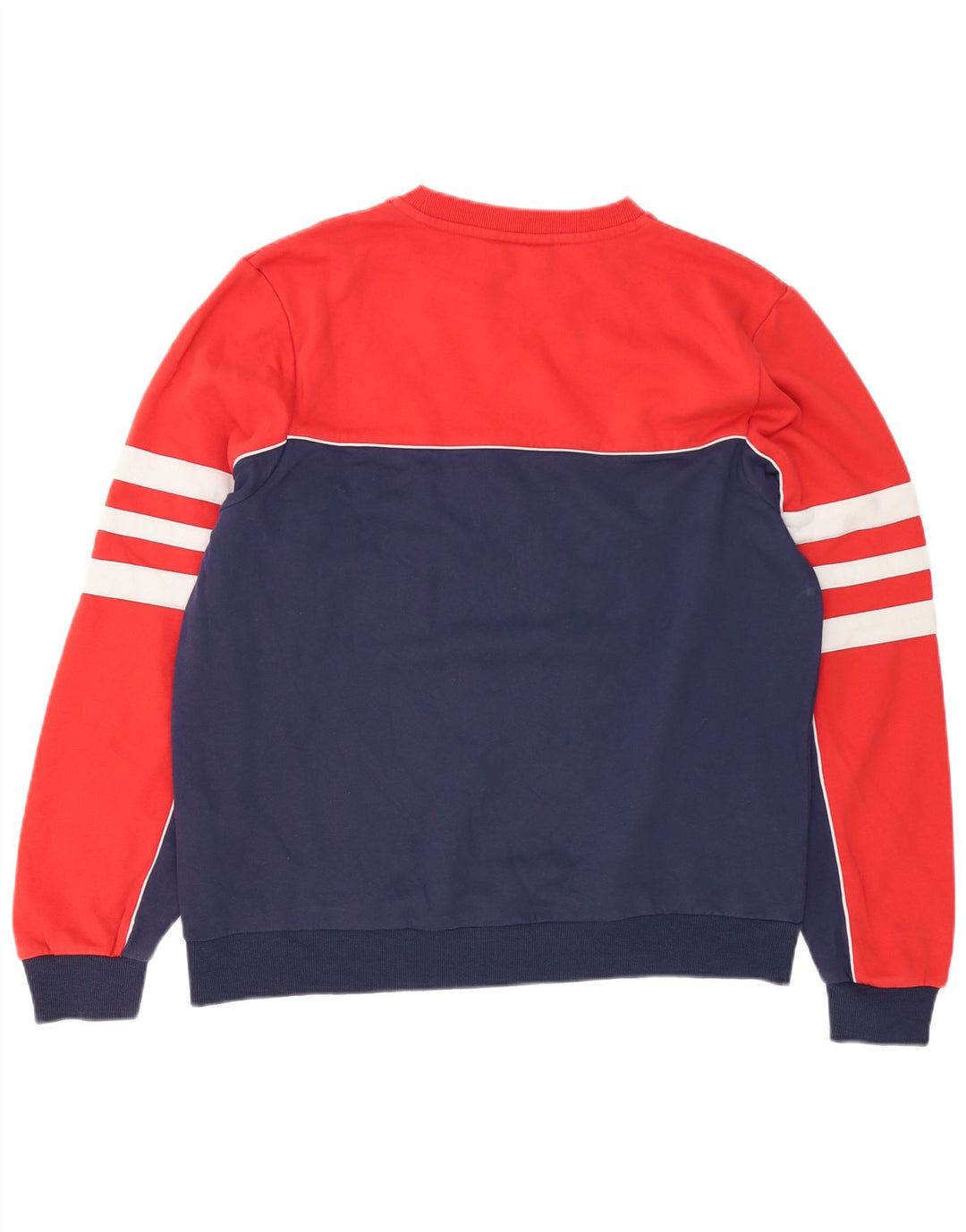 Fila Hombre Sudadera Jumper XL Rojo Colorblock Algodón