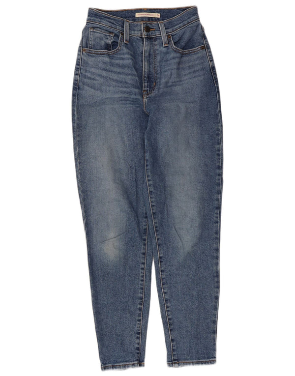 Levi's Mom Jean Vaqueros cónicos de cintura alta para mujer W24 L27 Algodón azul