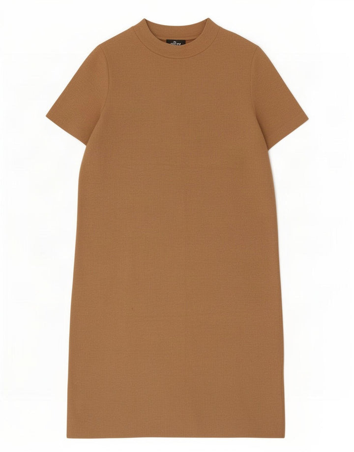Zara Mujer Vestido Recto UK 46 Large Beige