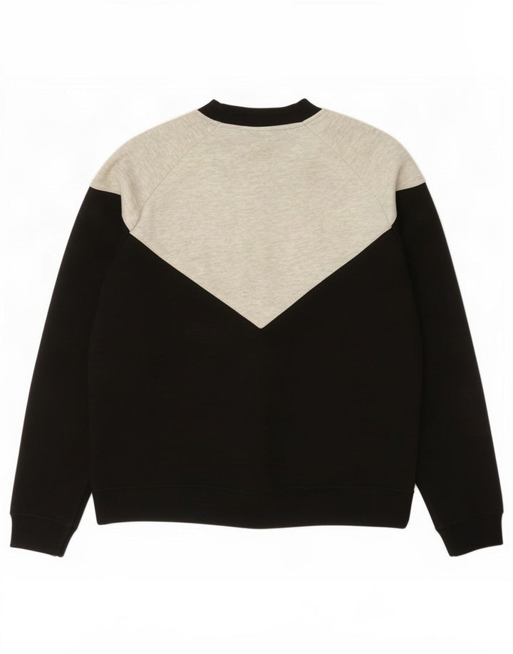 Fila Chaqueta de chándal para mujer UK 10 Small Black Colourblock Poliéster