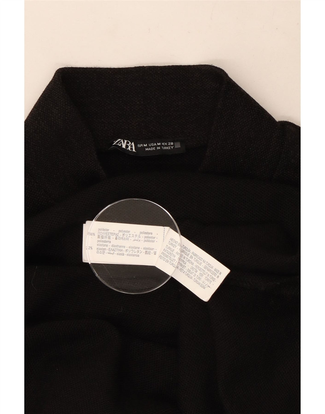 Zara Mujer Vestido Básico Sin Mangas UK 42 Marrón Medio Poliéster