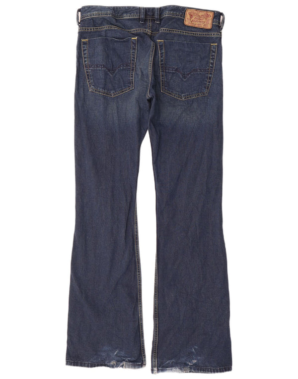 Diesel Hombre Bootcut Jeans W32 L33 Algodón Azul