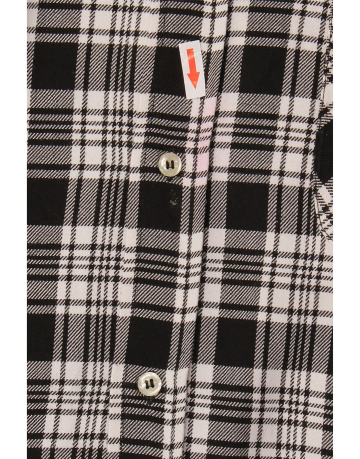 TIPO' S Camisa de franela para hombre XL Cuadros negros
