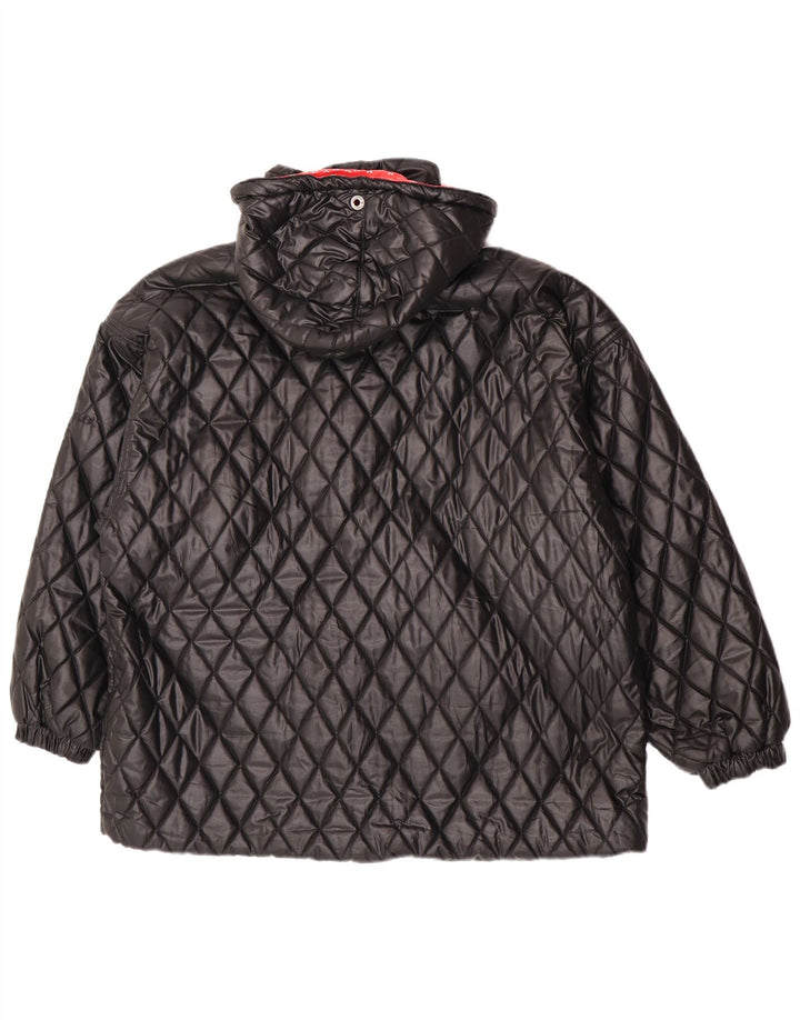 Belfe & Belfe Chaqueta acolchada extragrande con capucha para mujer IT 44 Medium Black