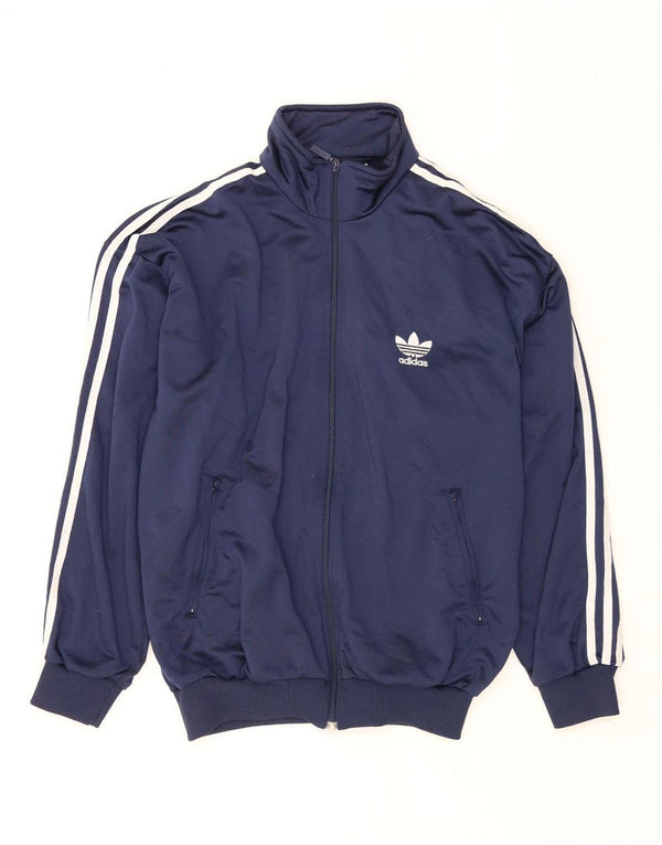 ADIDAS Chaqueta de chándal holgada para hombre UK 34/36 Small Azul marino