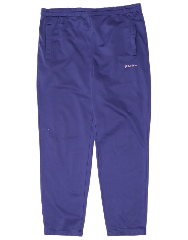 Pantalón De Chándal Lotto Hombre Grande Azul Poliéster