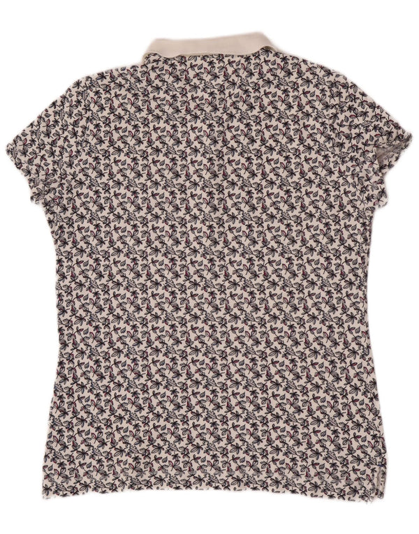 Tommy Hilfiger Polo de manga corta para mujer UK 20 2XL Blanco Floral
