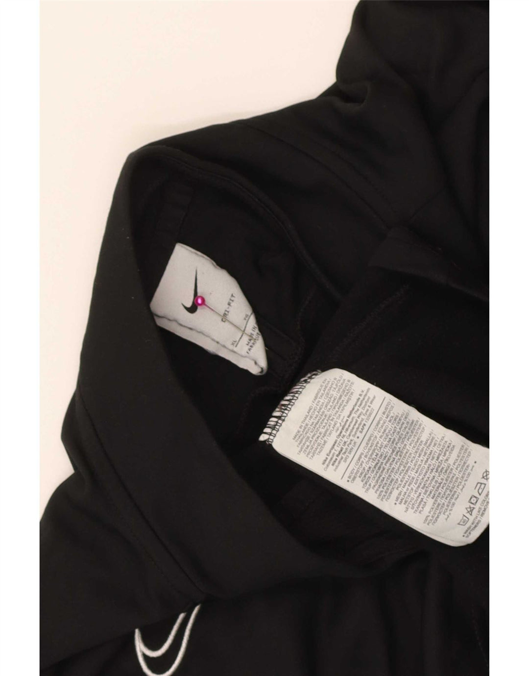 Nike Dri Fit - Chándal con cremallera y cuello para hombre, talla XL, color negro