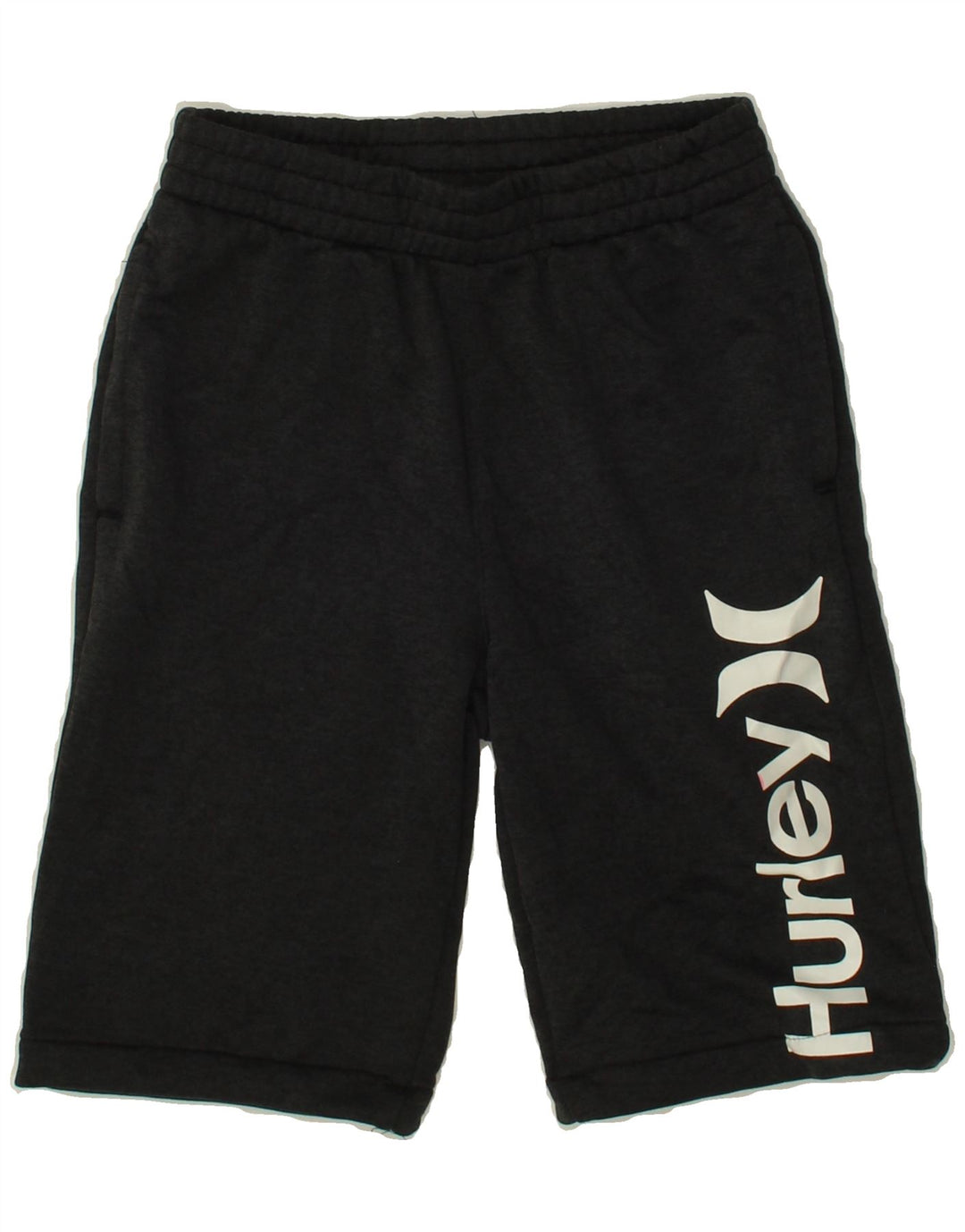 HURLEY Boys Graphic Sport Shorts 10-11 Years Medium Grey Polyester Vintage Hurley and Second-Hand Hurley from Messina Hembry 