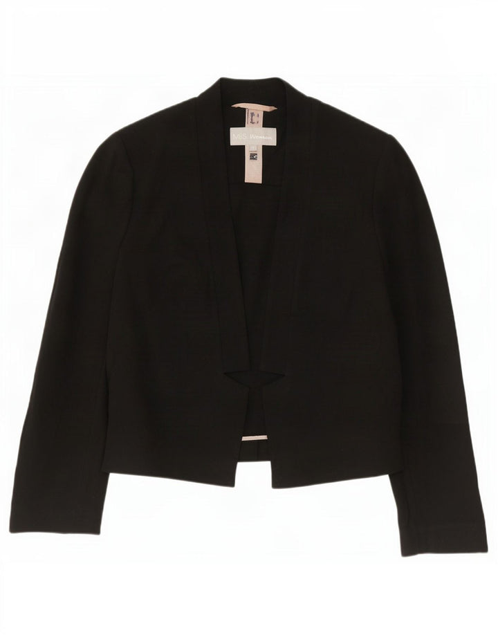Marks & Spencer Chaqueta tipo blazer abierta para mujer UK 10 Small Black