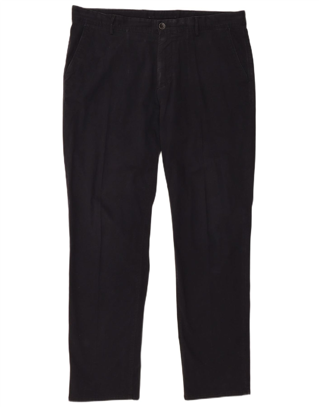 MASSIMO DUTTI Pantalón chino de corte regular para hombre EU 44 Large W34 L31 Negro