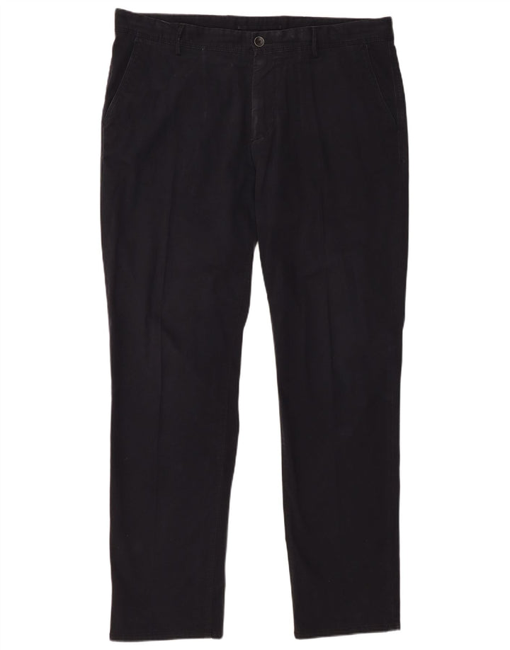 MASSIMO DUTTI Pantalón chino de corte regular para hombre EU 44 Large W34 L31 Negro