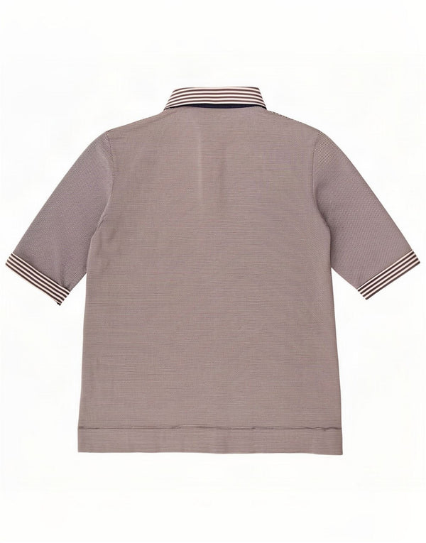Max & Co. Polo para mujer UK 44 Medium Azul Marino Rayas