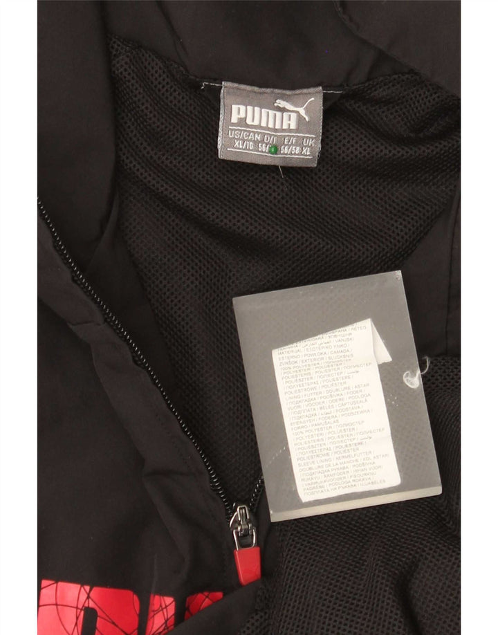 Puma Chaqueta de chándal gráfica para hombre XL Poliéster negro