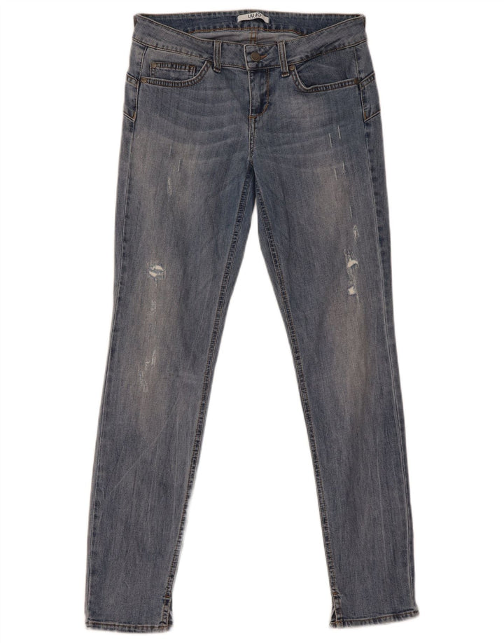 Jeans Ajustados Desgastados Mujer Liu Jo W30 L30 Azul
