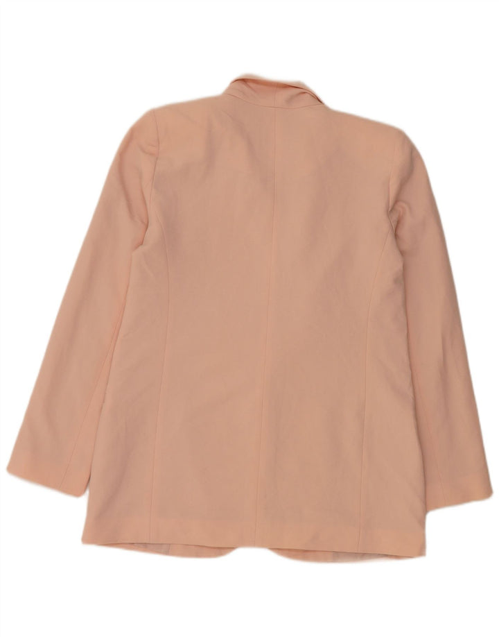 Oasis Chaqueta tipo blazer con 1 botón para mujer UK 10 Small Pink Poliéster